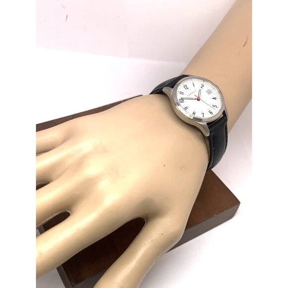 Caravelle by Bulova Women's Watch 43M118 Quartz White Dial Black Leather 30mm - Picture 6 of 15